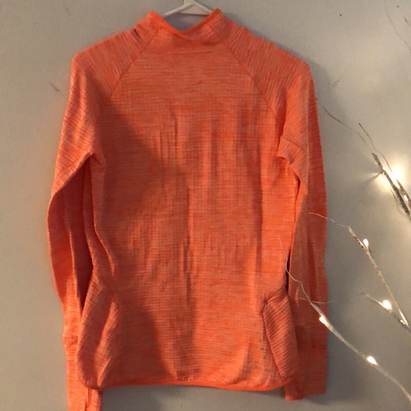 Nike Element Sphere Half Zip Long Sleeve Running Shirt Orange heathered - 2 - Picture 5 of 13